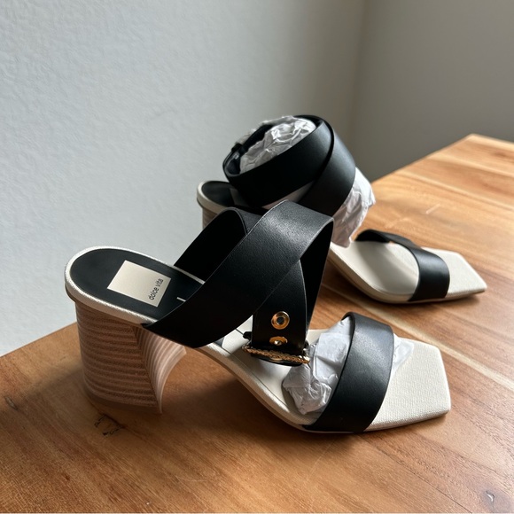 New Dolce Vita Paytin Buckle Sandals Heels - Picture 4 of 6